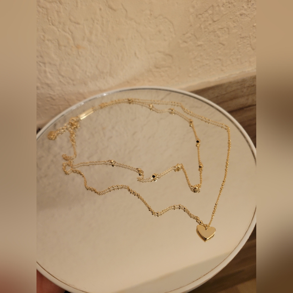 Kendra Scott Gold Heart Necklace - Picture 3 of 11